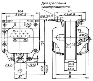 Рис.1. Схема МИС 5100 электромагнита тянущего исполнения